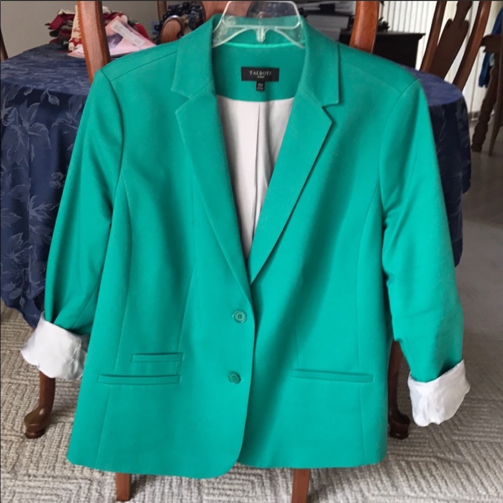 Kelly Green Talbots Blazer Plus 20